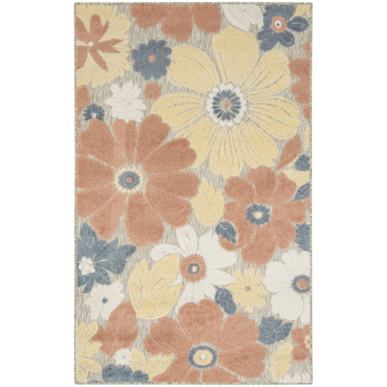 Nourison Aloha Rose Modern Rug