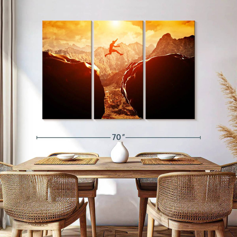 Sireci Extreme Cliff Jumping, 42" H x 65" W