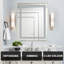 Miroir de meuble-lavabo avant et rétroéclairé à cadre en aluminium, antibuée / gradation continue / 3 couleurs réglables-819929039-819929033-819929032