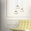 Luminaire suspendu 3 lumières DEL Atkin