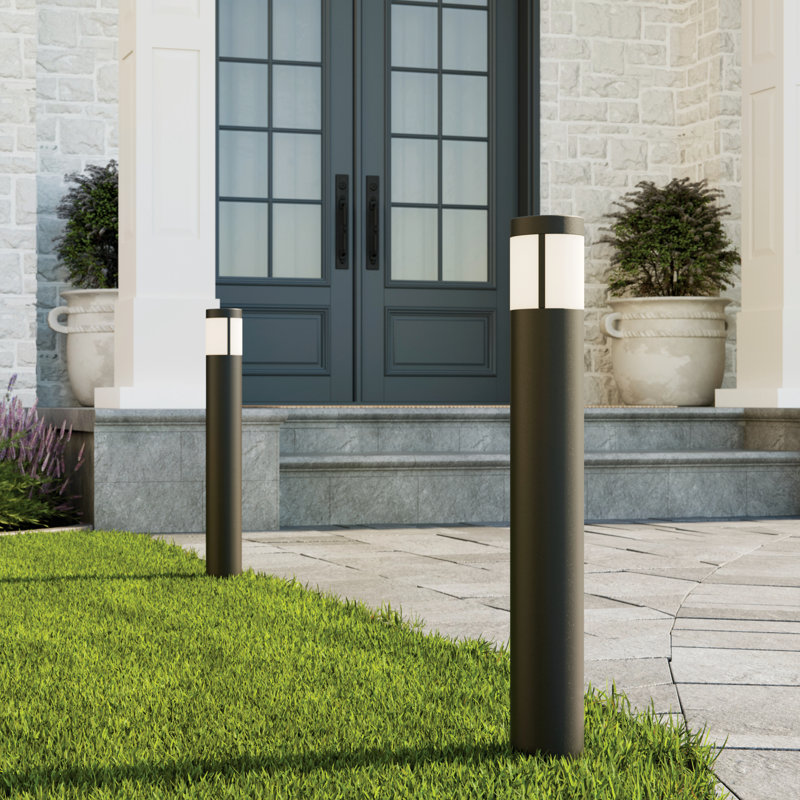 Kichler 12 Volt 3000K LED 24" Round Bollard in Textured Black Finish