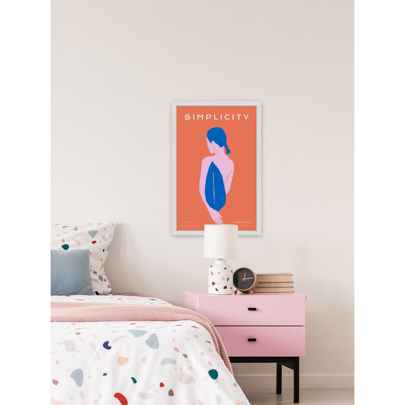 Simplicity No 01 by Marmont Hill - Single Picture Frame Painting, 30cm H x 20cm W