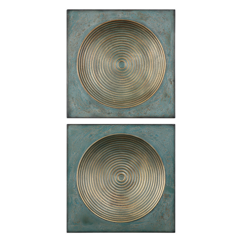 Boho Abstract Wall Decor on Metal