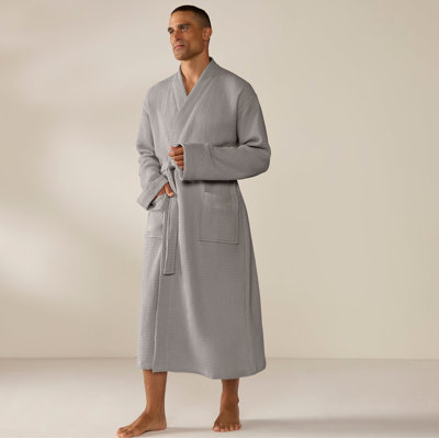 Peignoir unisexe gaufré biologique