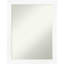 Cabinet White Narrow Bathroom Vanity Non-Beveled Wall Mirror-1293271126