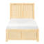 Structure de lit plateforme simple avec lit gigogne, conception moderne et simple, apparence de pin naturel, article essentiel pour la chambre à coucher, style contemporain escamotable, convient à