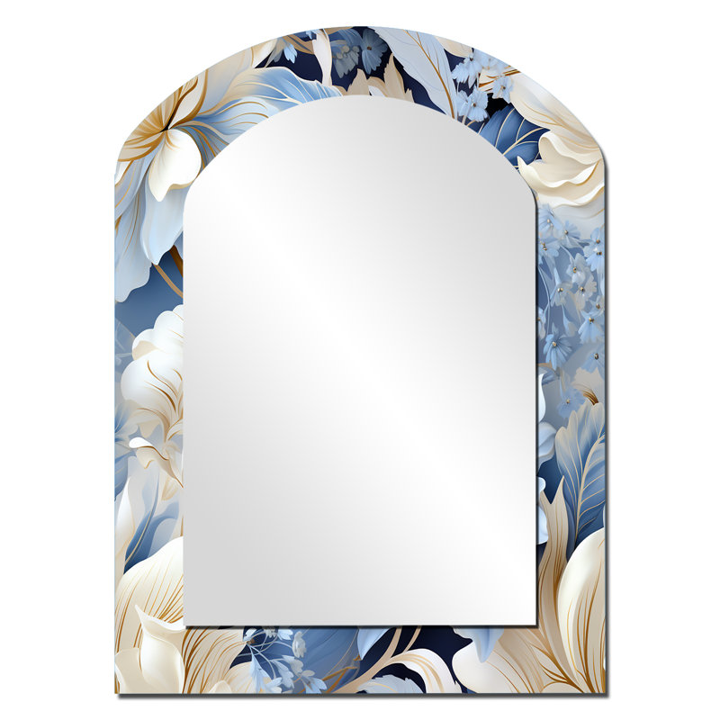 Miroir mural Ethereal Rococo Flourish Victorian, 34 po x 25 po
