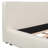Stylish Beige Upholstered Bed