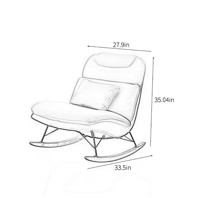 Chaise berçante de luxe italienne