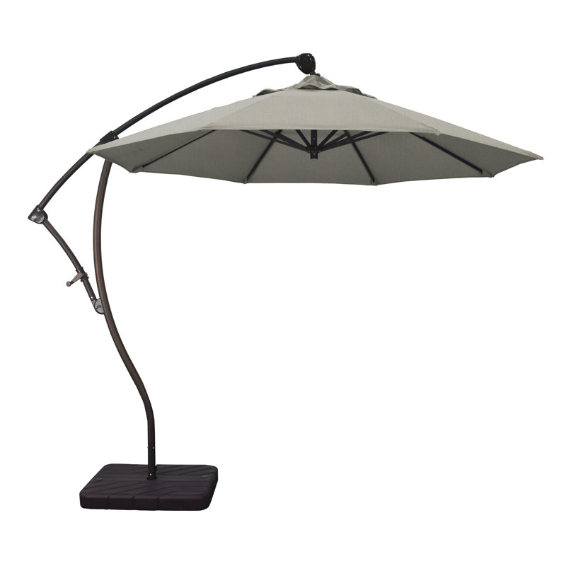 Parasol en porte-à-faux 9' Welwyn, Sunbrella® à tissage uni palette colombe