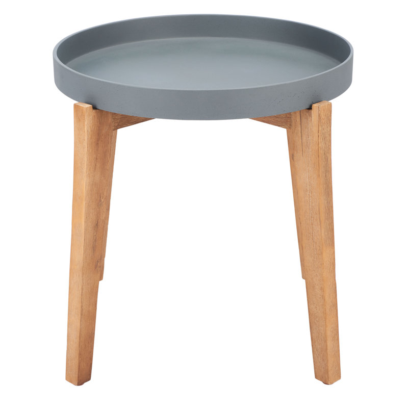 Fossen Round Outdoor Side Table , in. W in. D, Gray, 24" L x 24" W