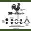 Girouette Bantam Rooster - cuivre noir mat