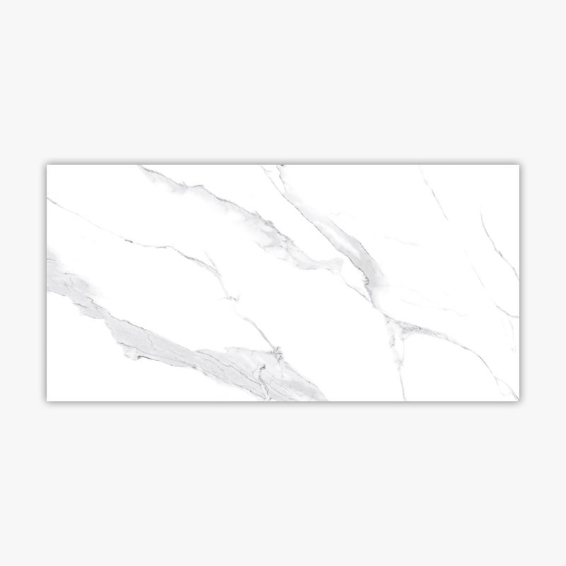 Carreau de marbre et de revêtement pour mur en porcelaine 24 po x 48 po Calacatta