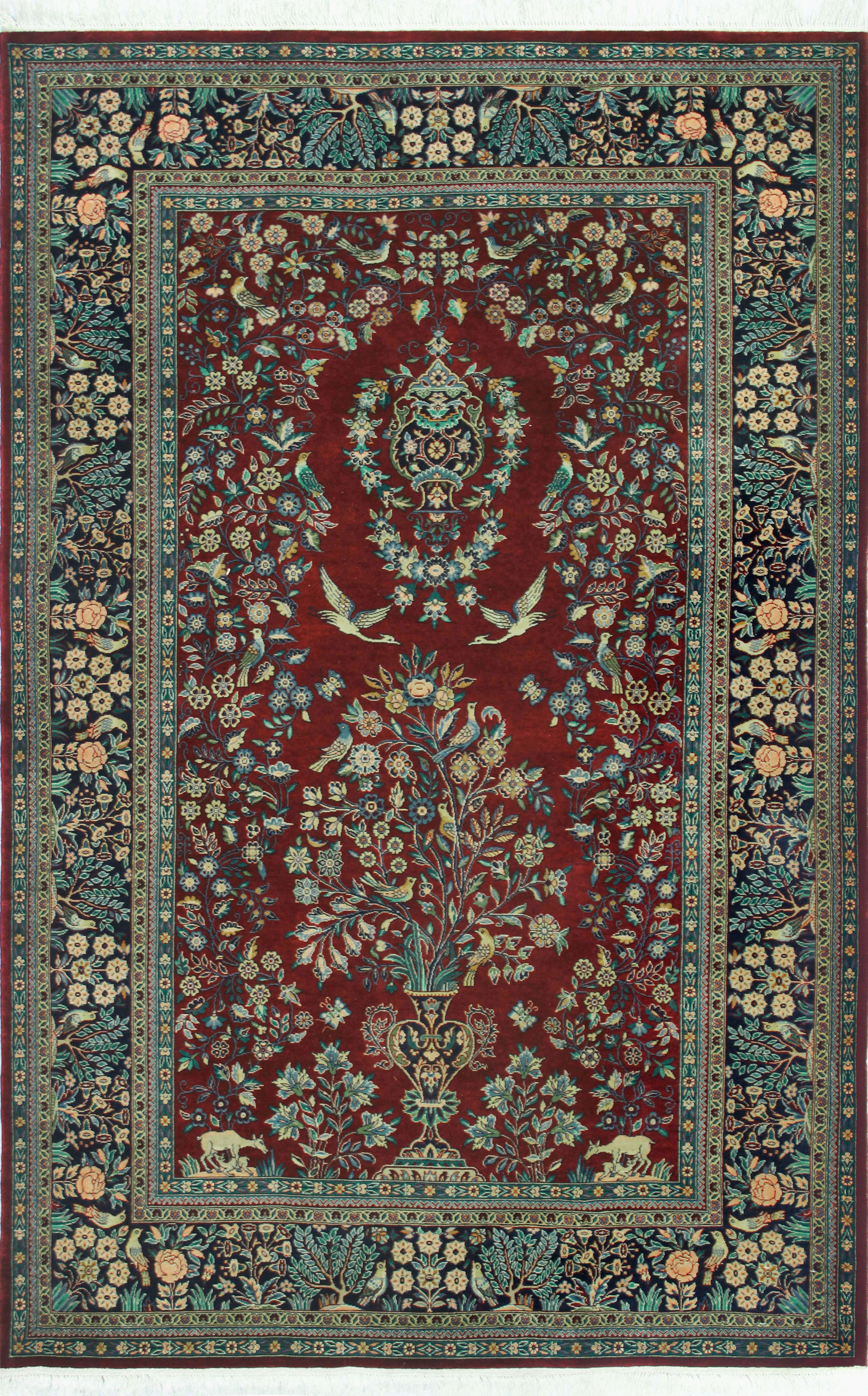 Noori Rug Heirloom Shakar Gah Red Rug | Wayfair