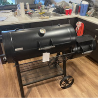 Alphamarts Free-standing 36” Barrel Charcoal Grill w/ Offset Smoker 941 sq.  in for Camping, Backyard Cooking & Reviews - Wayfair Canada