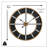 Zosha Floating Gold and Black Wall Clock