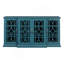Meuble télé 63 po, buffet, armoire de rangement, bleu sarcelle