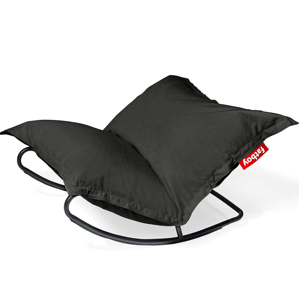 Original Outdoor Bean Bag Chair + Rock 'n Roll Rocker Bundle, Thunder Gray