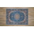 Emanuel Traditional Machine Woven Flatweave Blue and Ivory Area Rug with Non Skid Backing -506457379