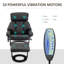 Fauteuil de massage en similicuir avec repose-pieds, bois-43967587