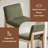 Albia Modern Farmhouse 26" H Linen Upholstered Counter Stool with Ergonomic Curved Back and Solid Wood Frame-598433155