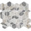 Carreau de mosaïque hypnotique XL pour mur et plancher Gamma en pierre naturelle (ensemble de 10)-109195453