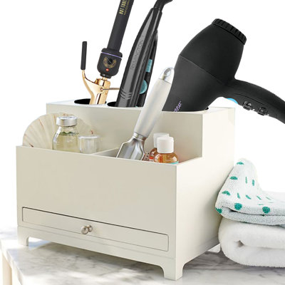 Marne Wood 5 Compartment Hair Tool Holder