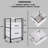 Fabric Storage Cabinet with 2 Drawers & Shelf, Filing Cabinet with Wheels-2090720644