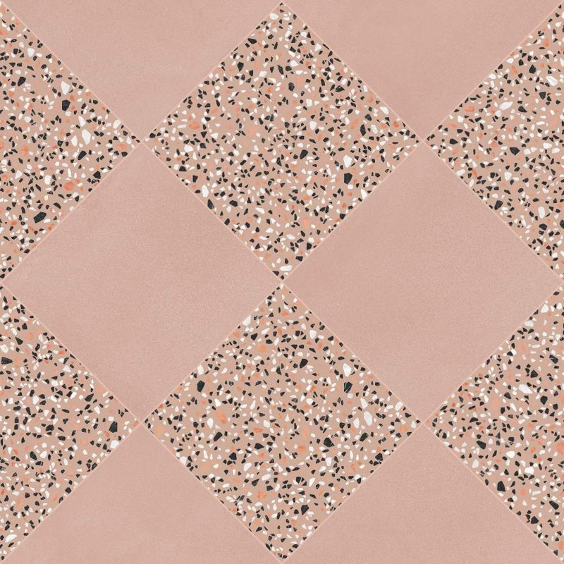 Terrazzo 2.0 Checkerboard 24" x 24" Matte Porcelain Floor and Wall Tile, Checkerboard #30