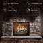 Ensemble de bûches au gaz et de foyer Great Oak pour foyers ventilés-102317129-110582827