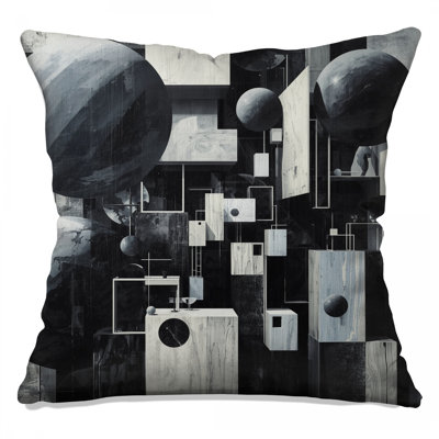 Coussins décoratifs noirs et noirs