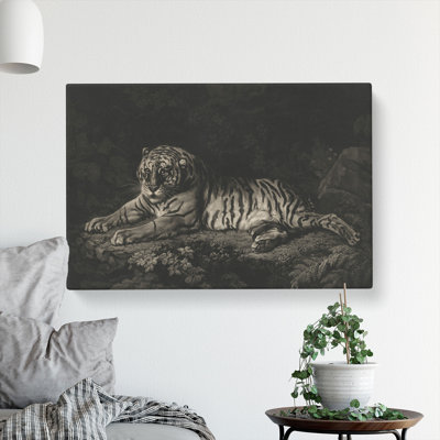 A Tiger by George Stubbs - Wrapped Canvas Print