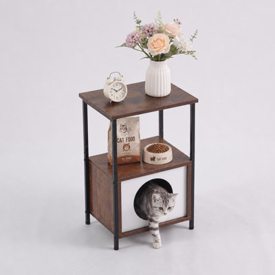 Tables de bout pour lit de petit chat moderne et minimaliste pour petits espaces 15,75 po x 11,81 po x 23,62 po