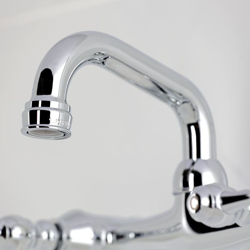 Robinet de bar mural 2 trous Kingston Brass, Chrome poli