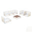Ensemble de canapé modulaire en métal 7 pièces Modern Modern-843159888