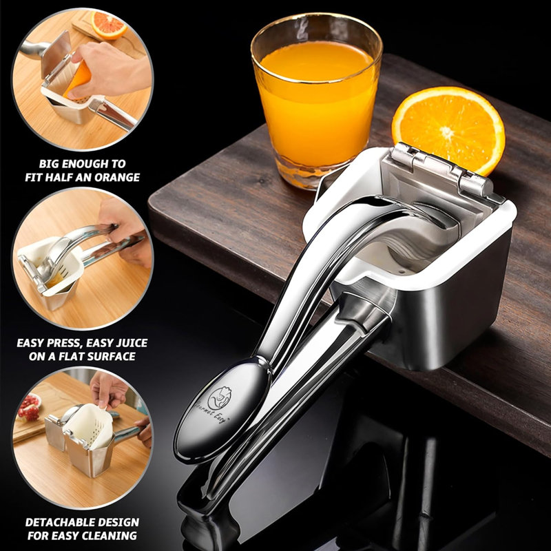 Gourmet Easy Stainless Steel Citrus Squeezer