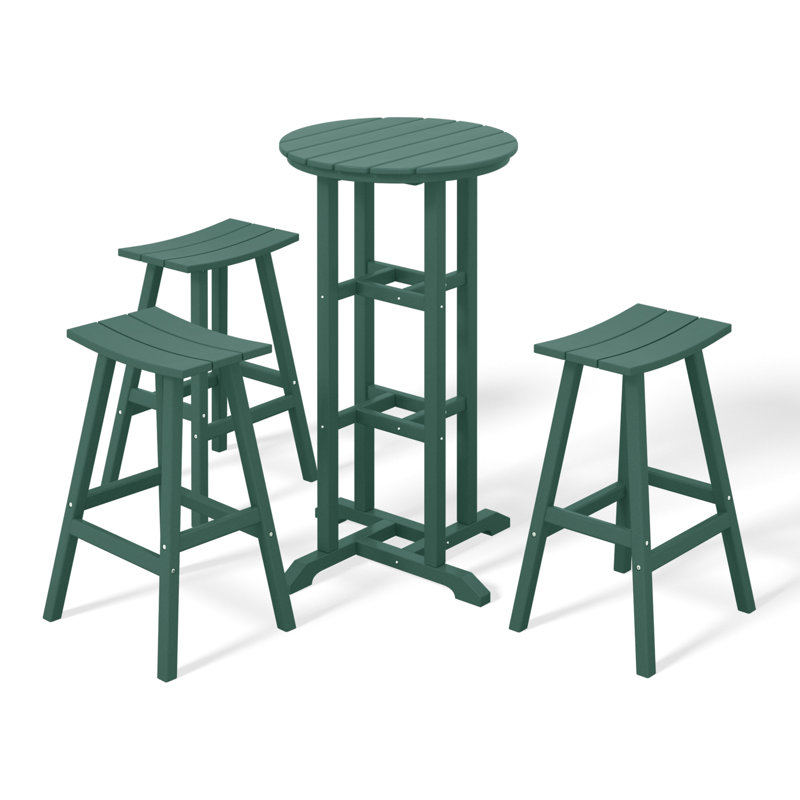 Ensemble repas extérieur pour 3 personnes Laguna, Vert