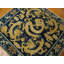 Blue Mid 19th Century Antique Five Clawed Chinese Dragons Square Ningxia Rug