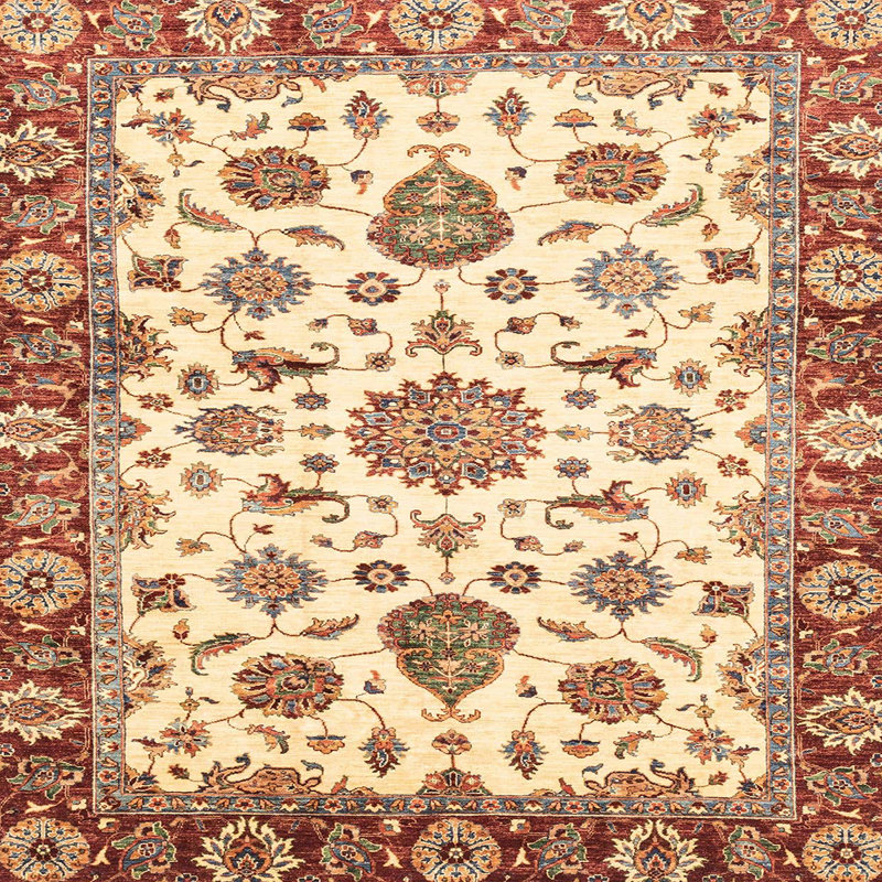 Abstract Indoor Rug, Square 7'