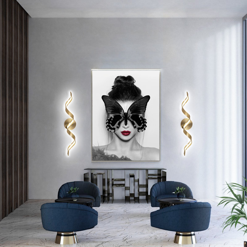 Ketilbiorn Dimmable LED Vanity Light, Gold, 6000K