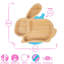 Tiny Dining - Children's Bamboo Suction Rabbit Plate-63880742