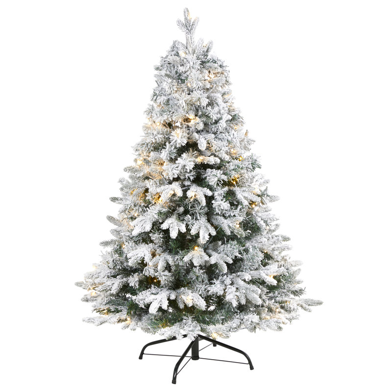 Lighted Artificial Christmas Tree, 4' H