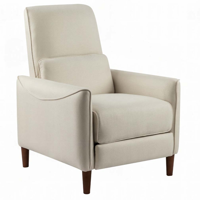Manual Push  Recliner Chair, Beige