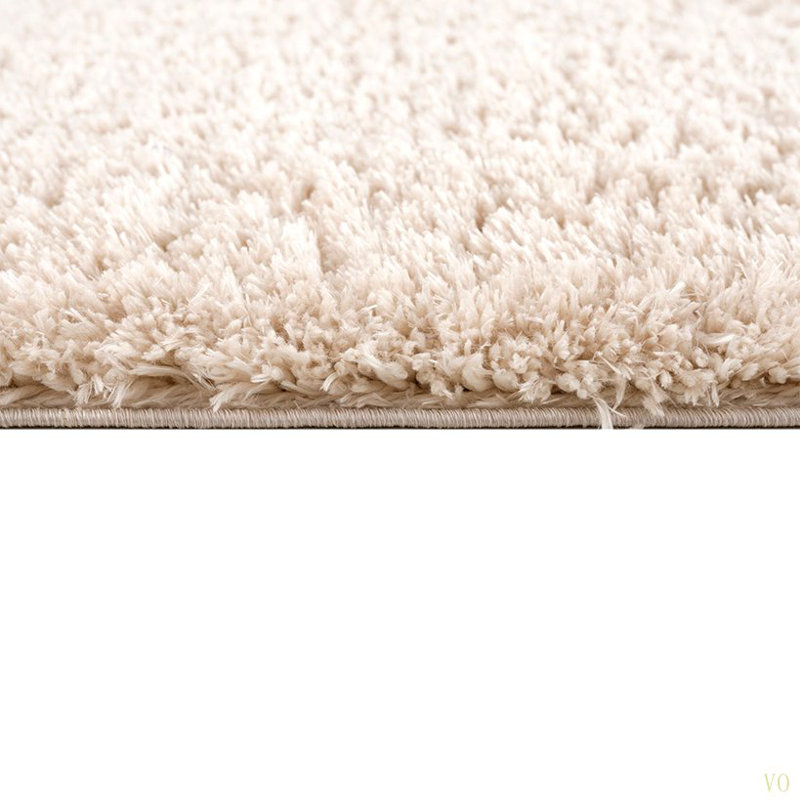 Super Soft Polyester Shag Area Rug, Rectangle 5'3" x 7'