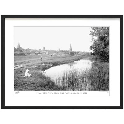Stamford, View From The Water Meadows 1922 by Francis Frith - Single Picture Frame Print