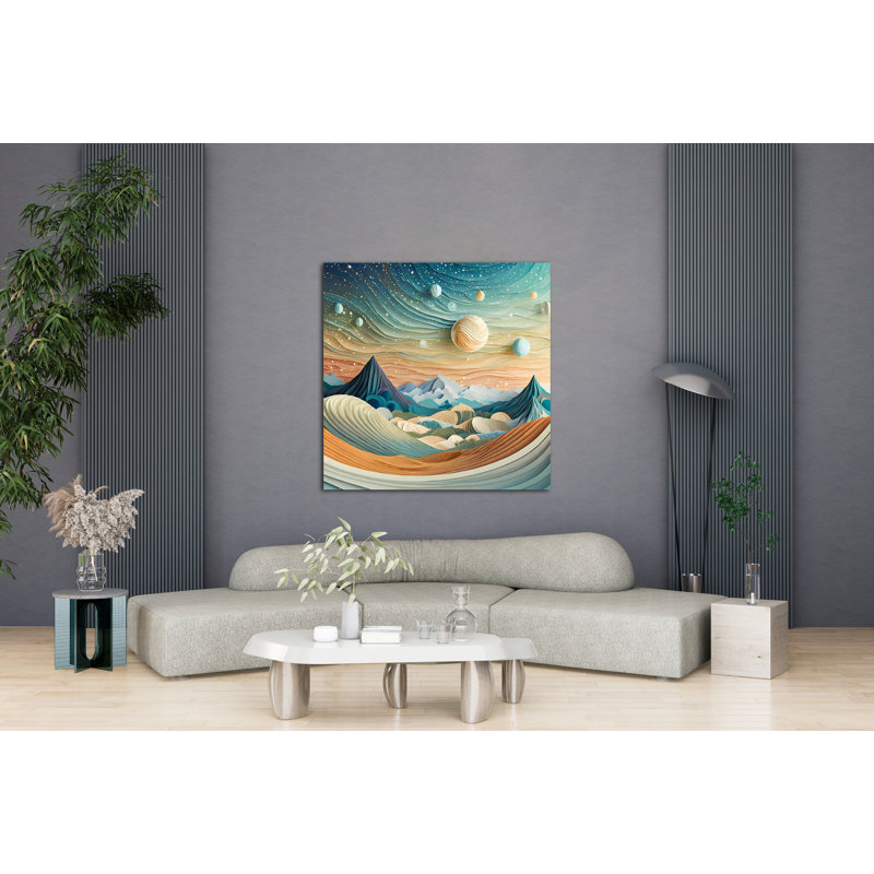 Planetary Dreamscape, 54" H x 54" W
