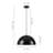 Lodi 1-Light Black Dome Pendant