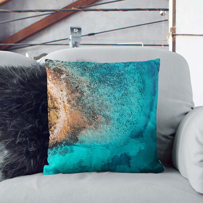 Edge of the Ocean Cushion with Filling