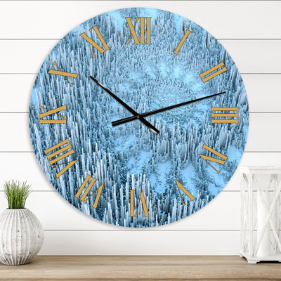 Horloge murale moderne en spirale abstraite