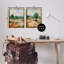 «Spring Field Abstract Landscape», ensemble de 2 toiles flottantes encadrées par Silvia Vassileva-1110720877-1110720879